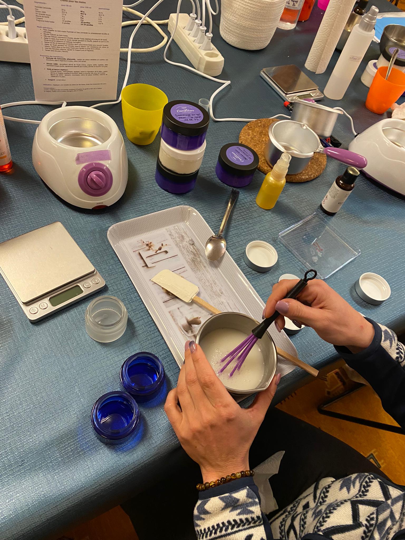 Atelier cosmétique CosmAteliers